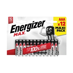 Energizer MAX Alkaline AAA Batteries - 12 Pack