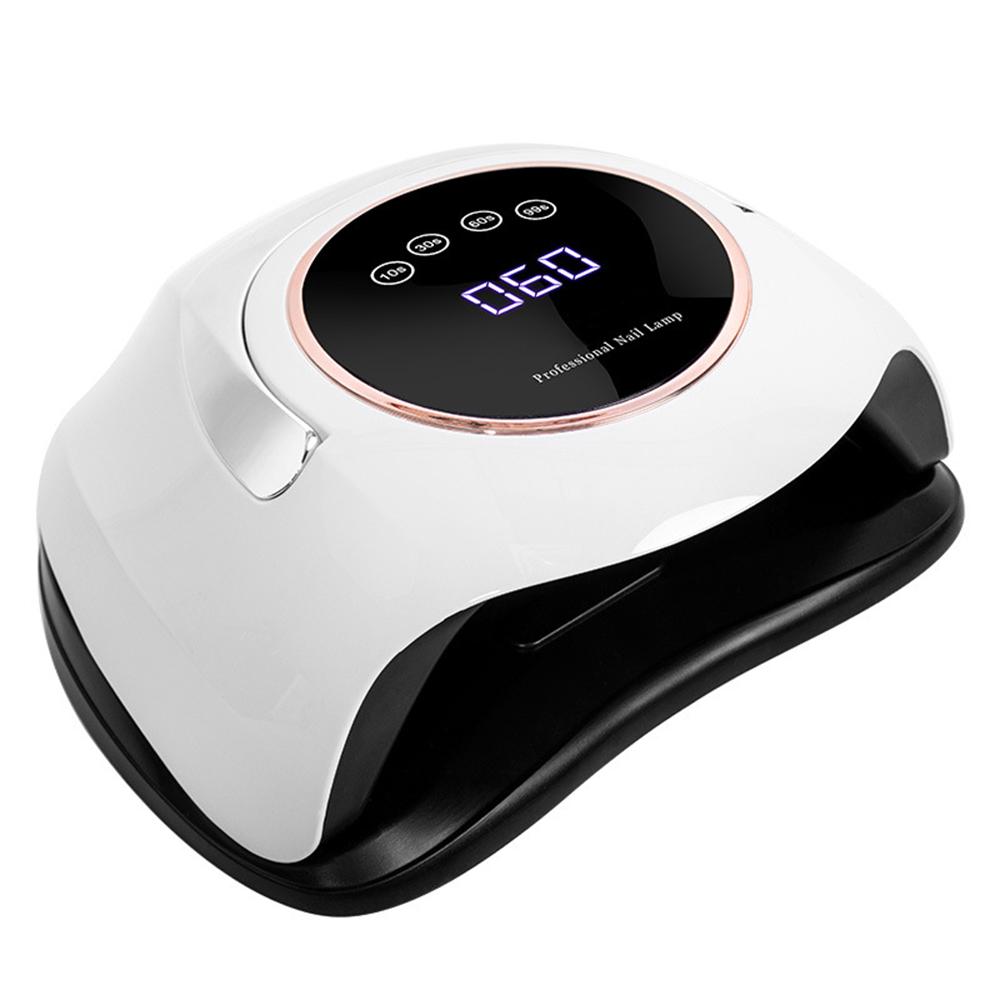Headecoration Nail Lamp Phototherapy Machine 180W Portable Nail Dryer 60 LED Lamp Beads UV Baking Lamp US Plug white