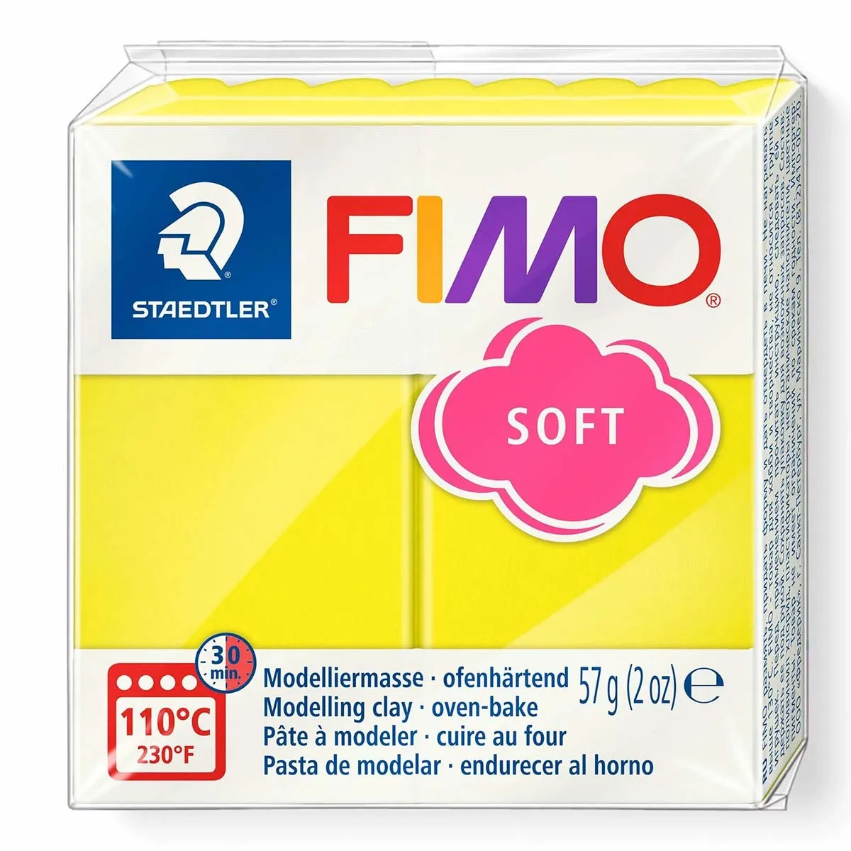FIMO SOFT - citron - n°10 - 57g