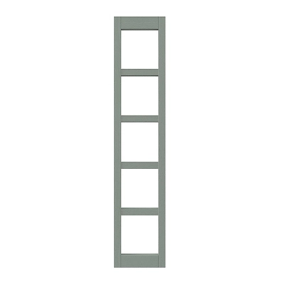 GoodHome Alpinia Matt Green Wine Rack Fascia, (H)715mm (W)147mm