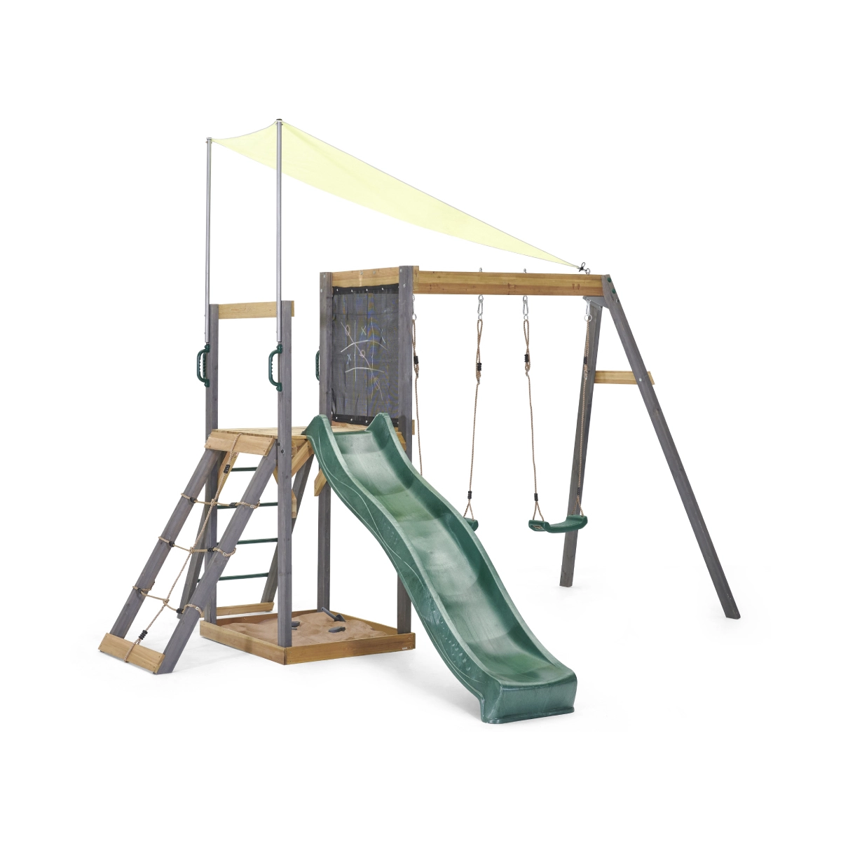Plum Siamang Wooden Climbing Frame With Swings And Slide