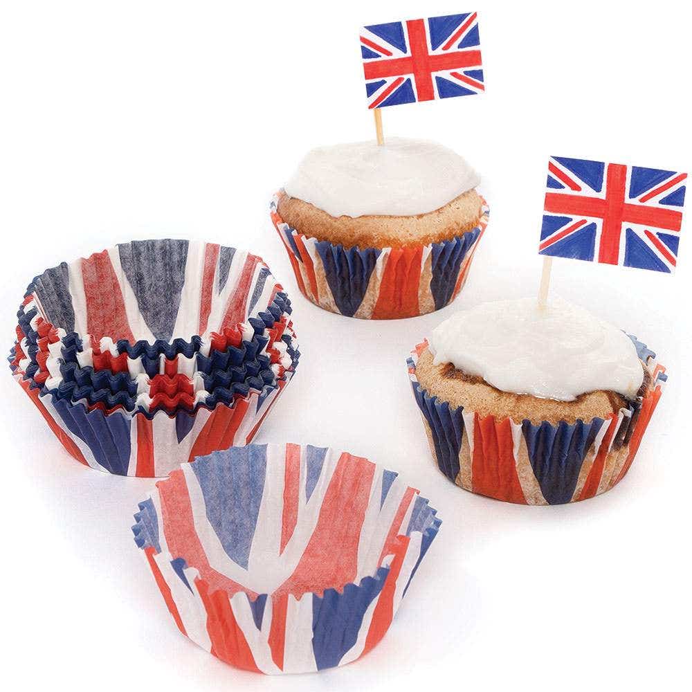 Baker Ross Union Jack Cupcake Cases (Pack of 100)