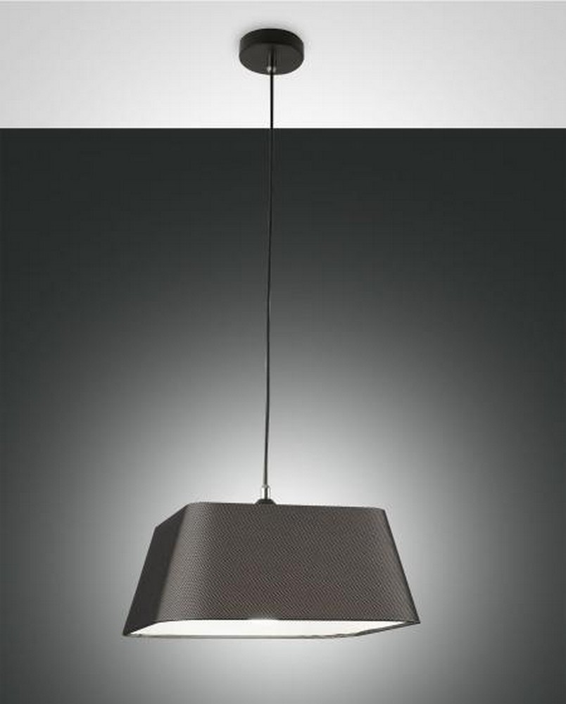 Fabas Luce Lighting Allegra Pendant Ceiling Lights Black Glass, E27