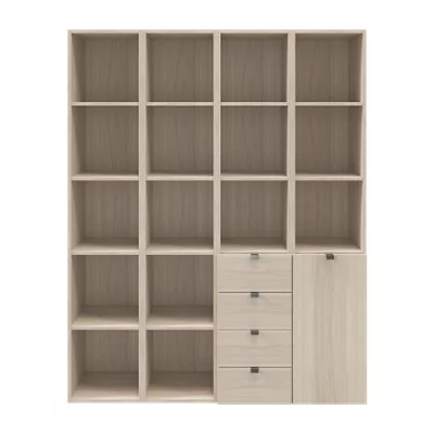 GoodHome Atomia Freestanding Oak Effect Large Bookcases, Shelving Units & Display Cabinets (H)1875mm