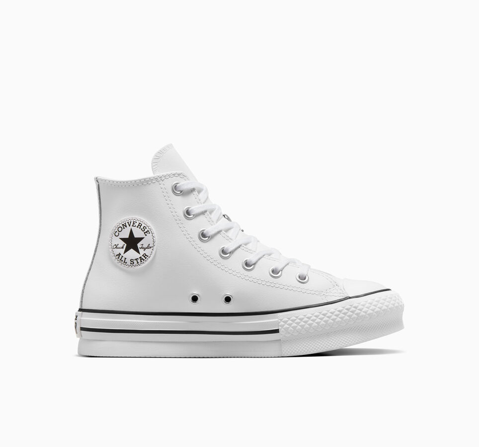 Converse Kids White All Star Eva Lift Hi  Trainers, Size: 10
