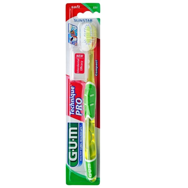 Gum G.U.M  Technique PRO Compact Toothbrush with Travel Cover Soft
