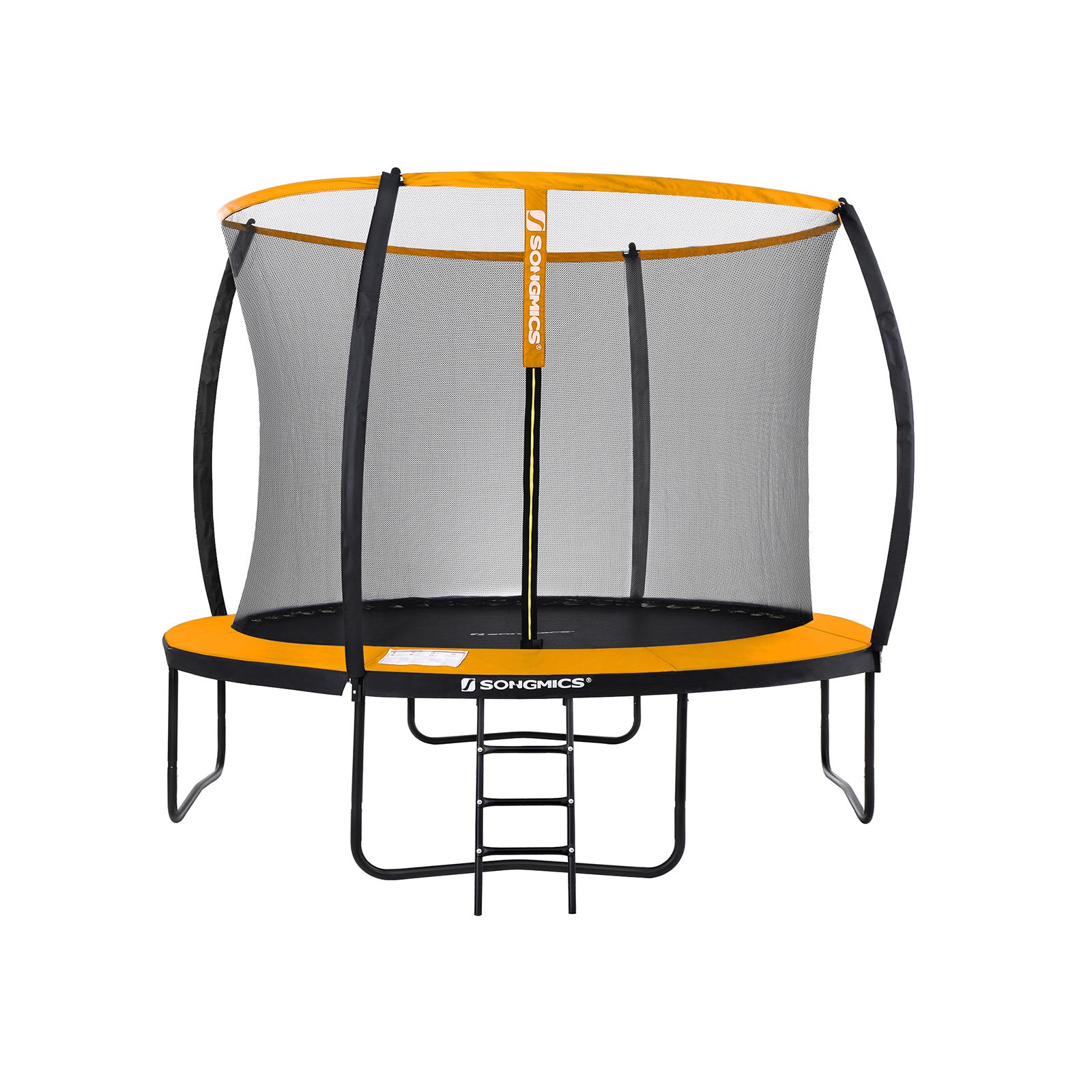 SONGMICS 10ft Round Trampoline with Safety Net Enclosure
