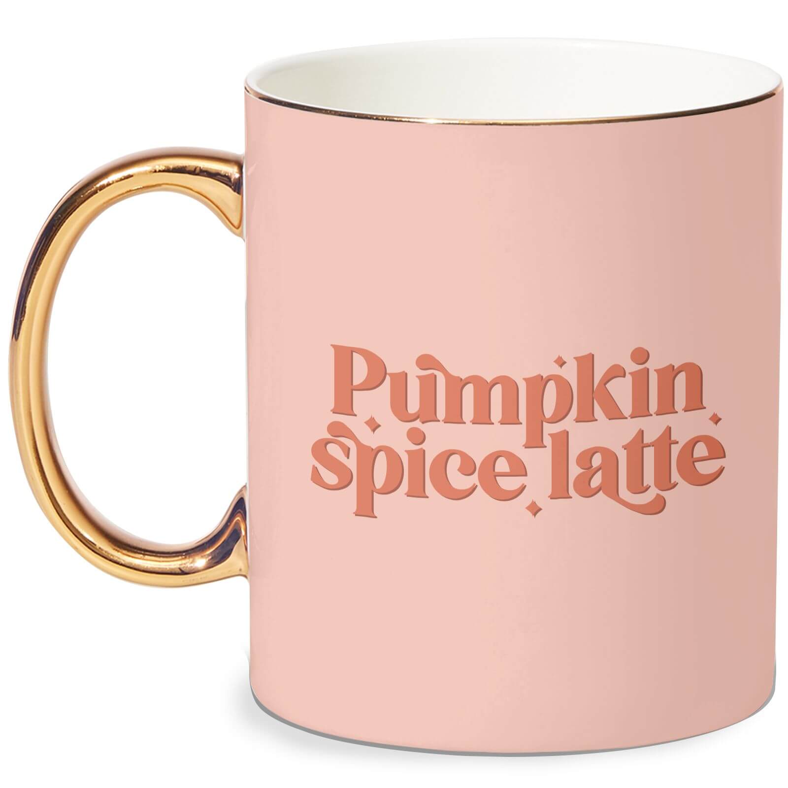 Autumn 2020 Pumpkin Spice Latte Bone China Gold Handle Mug