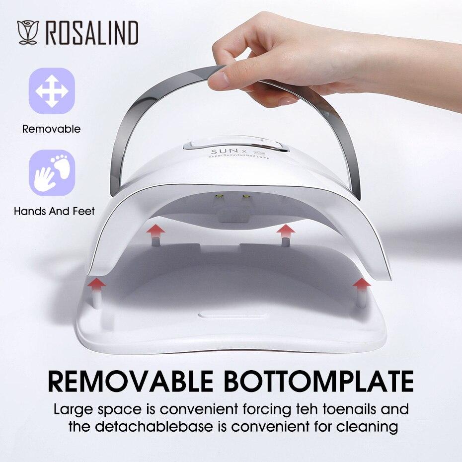 Gelfavor Rosalind Removable Manicure Machine 96w Uv Led Lamp Nail Dryer For Curing Gel Nail Polish Timer Auto Sensor Nail Art Equipment
