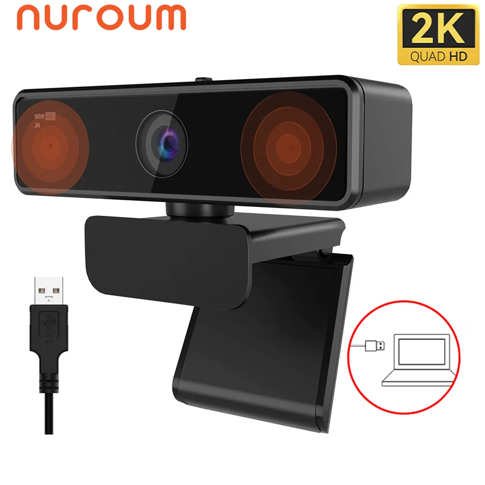 Nuroum V11 Full Hd 1080p 60fps Webcam Auto Focus Web Camera With Microphone Usb 2.0 Pc Computer