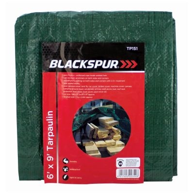 Blackspur 6' X 9' Tarpaulin, Green