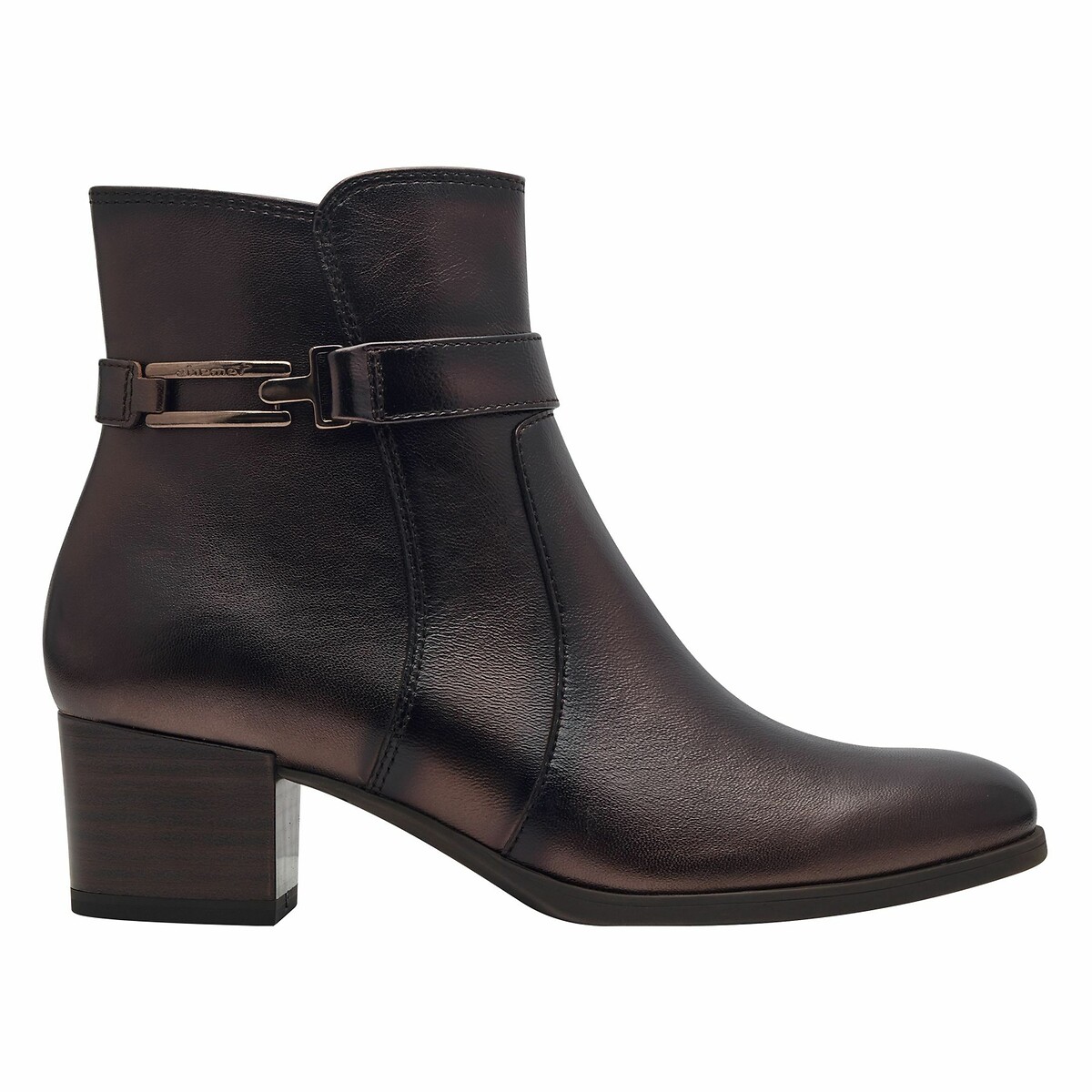 Tamaris Leather Heeled Ankle Boots