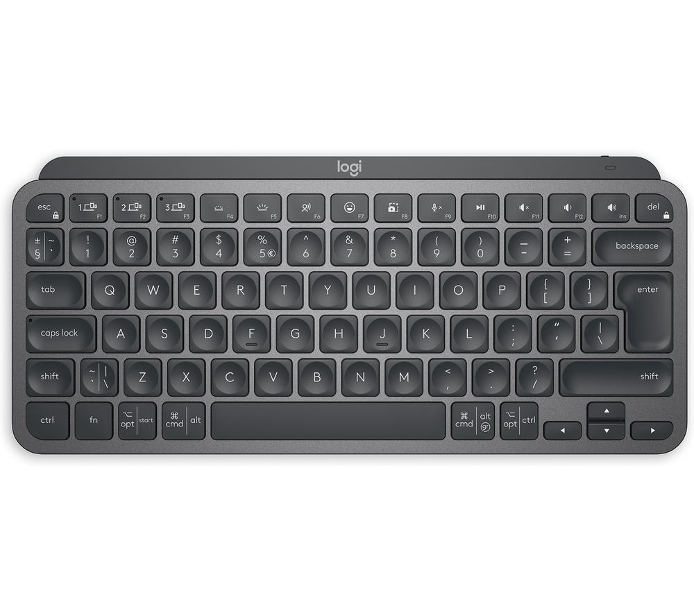Logitech MX Keys Mini Wireless Keyboard - Graphite, Black