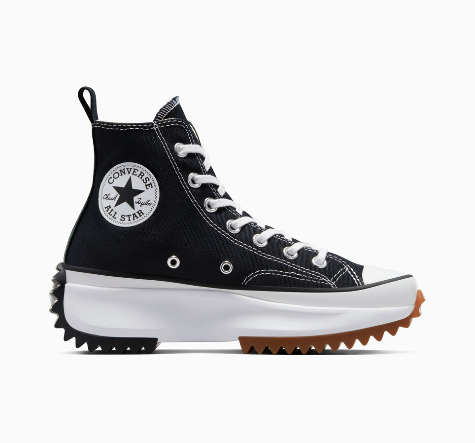 Converse Women's Black & White Run Star Hike Hi Trainers, Size: 9