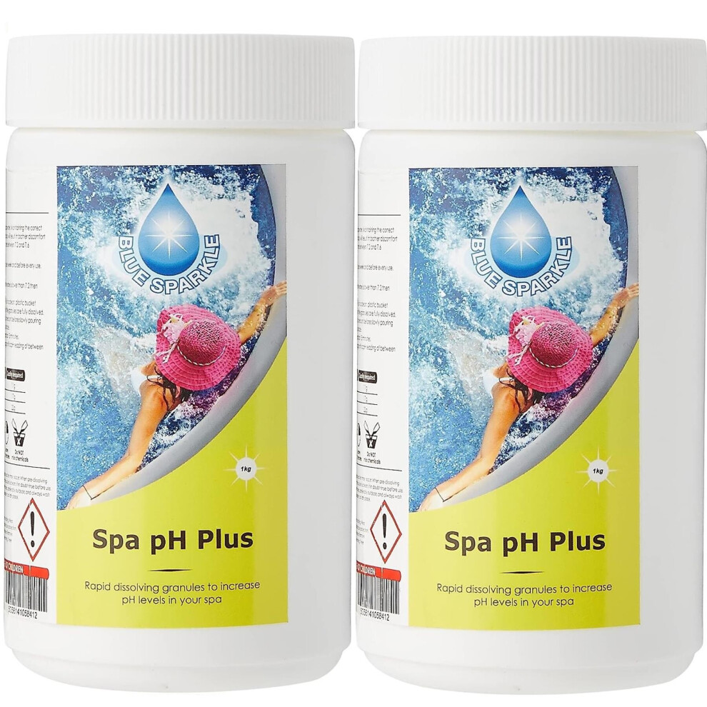 SHATCHI Blue Sparkle 2 Kg pH Plus pH Level Increaser Water Quality Improver for All Hot Tubs and Swimming Pools