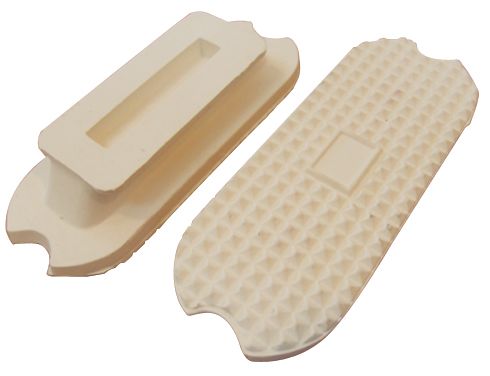Mackey Fillis Stirrup Treads - White - 11cm