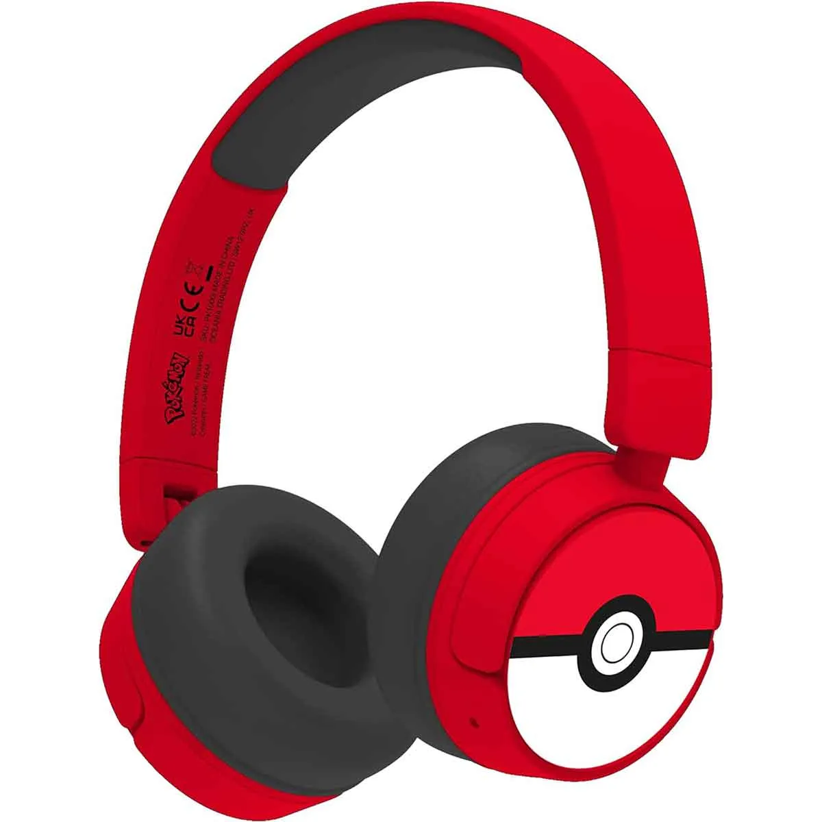 Pokemon Poké ball Kids Wireless Headphones|red