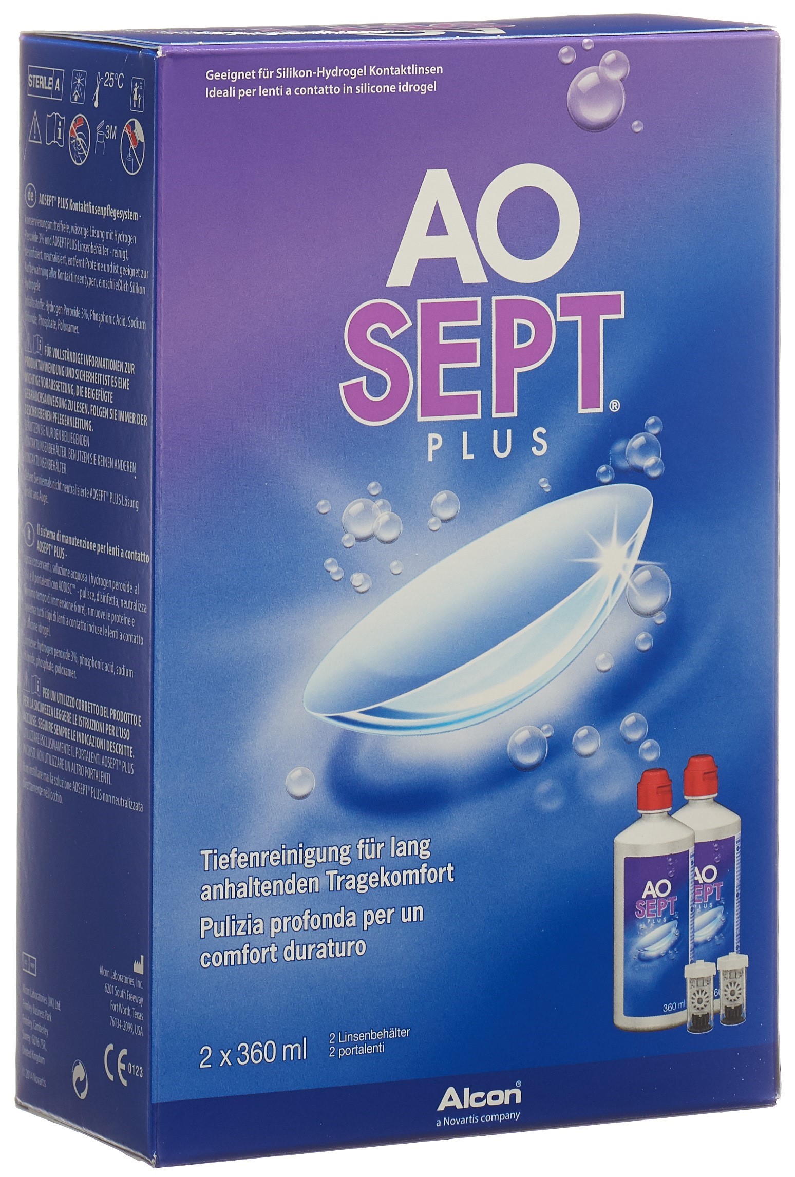 Alcon Aosept Plus Doppelpack 2 x 360 ml Peroxid-Lösung