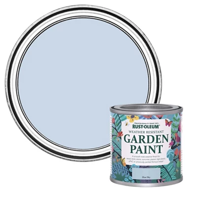 Rust-Oleum Garden Paint Blue Sky Matt Multi-Surface Garden Paint, 125Ml Tin