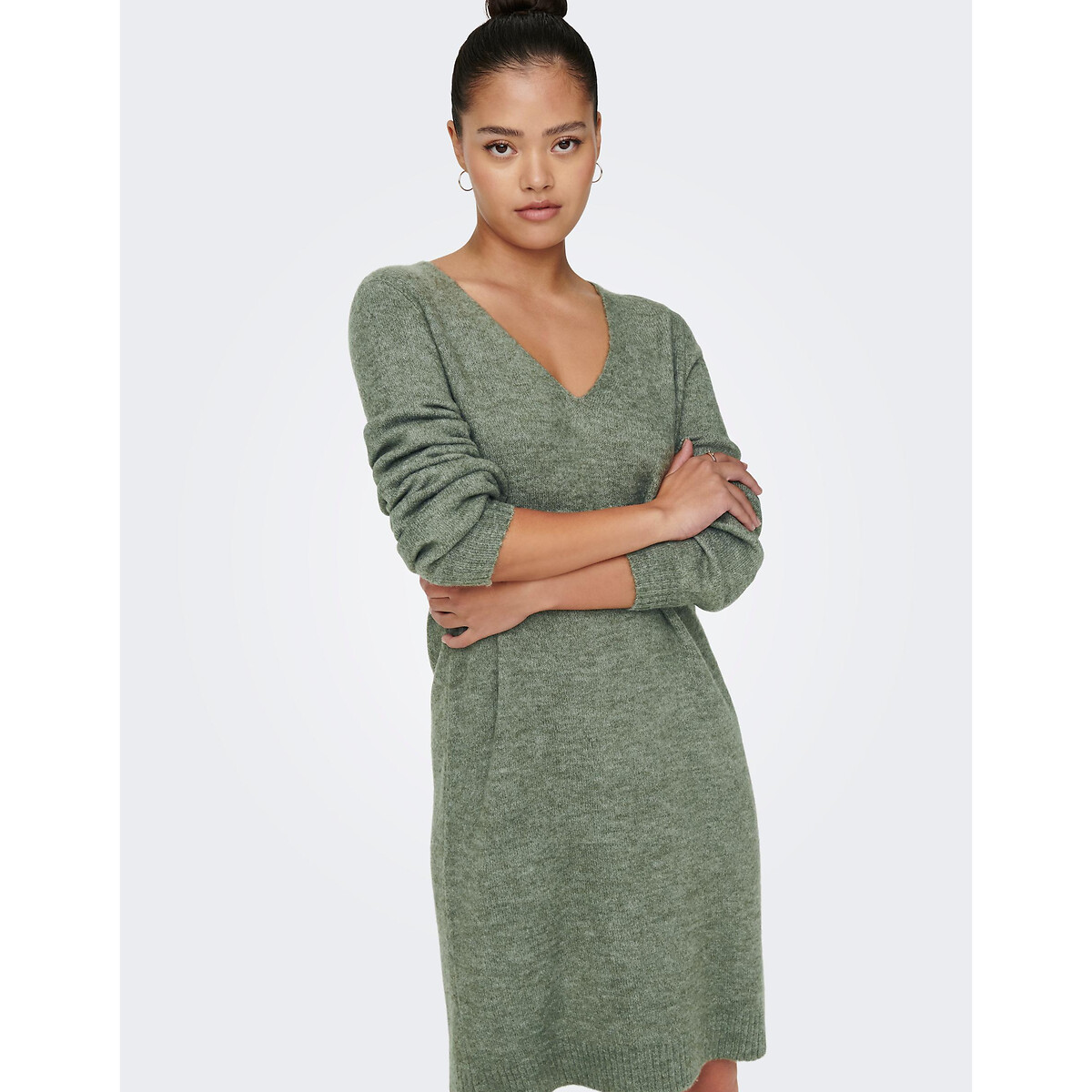 JDY V-neck Mini Jumper Dress