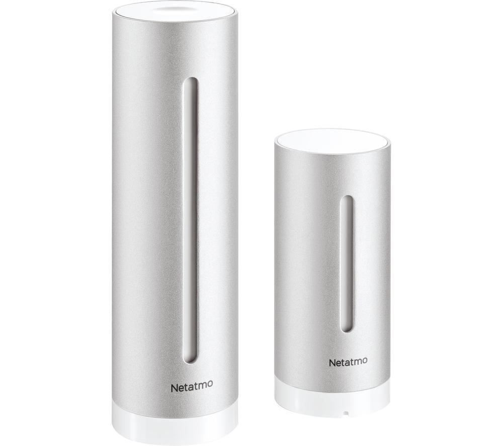 Netatmo NBU-NWS-NIM Smart Home Weather Station, Silver/Grey