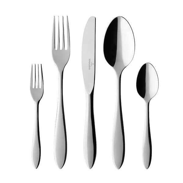 Villeroy & Boch Arthur 30 Piece 18/10 Stainless Steel Cutlery Set, Service for 6 gray