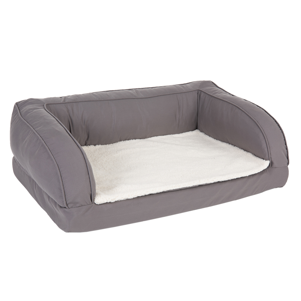 Zooplus Exclusive Orthopaedic Dog Bed - Grey - 75 x 50 x 25 (L x W x H)