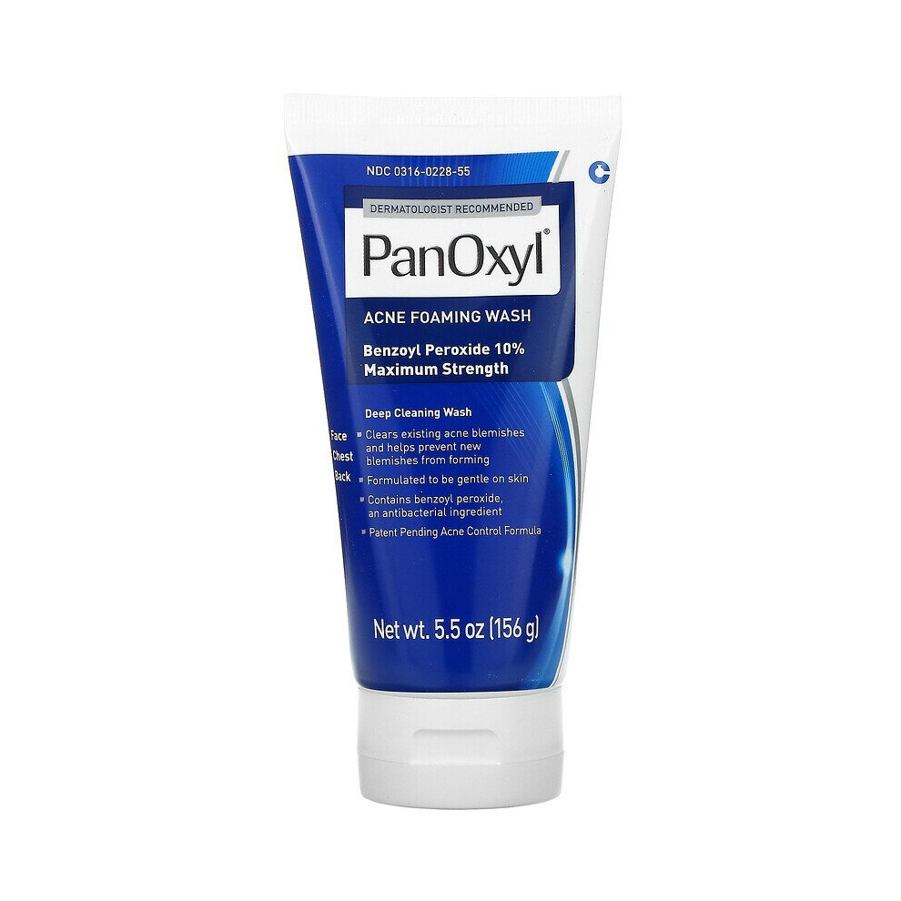 Panoxyl Acne Foaming Wash - 10% | Maximum Strength Acne Treatment
