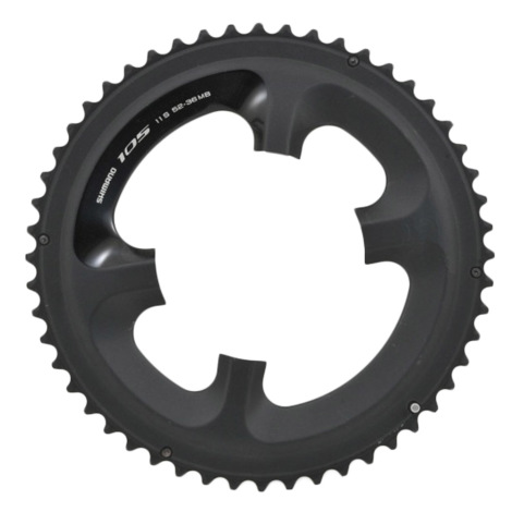 Shimano 105 5800 Chainrings - Black / 52 / 4 Arm, 110mm