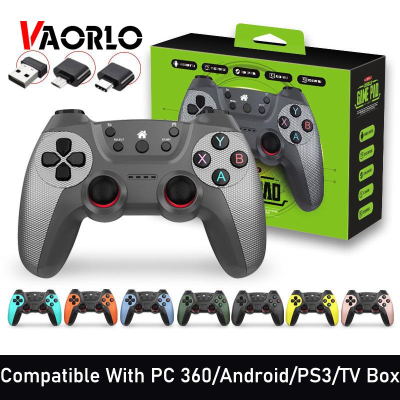 Vaorlo New 2.4g Game Controller Gamepad Wireless Joystick Joypad With Otg Converter For Ps3/smart Phone/tablet Pc/smart Tv Box