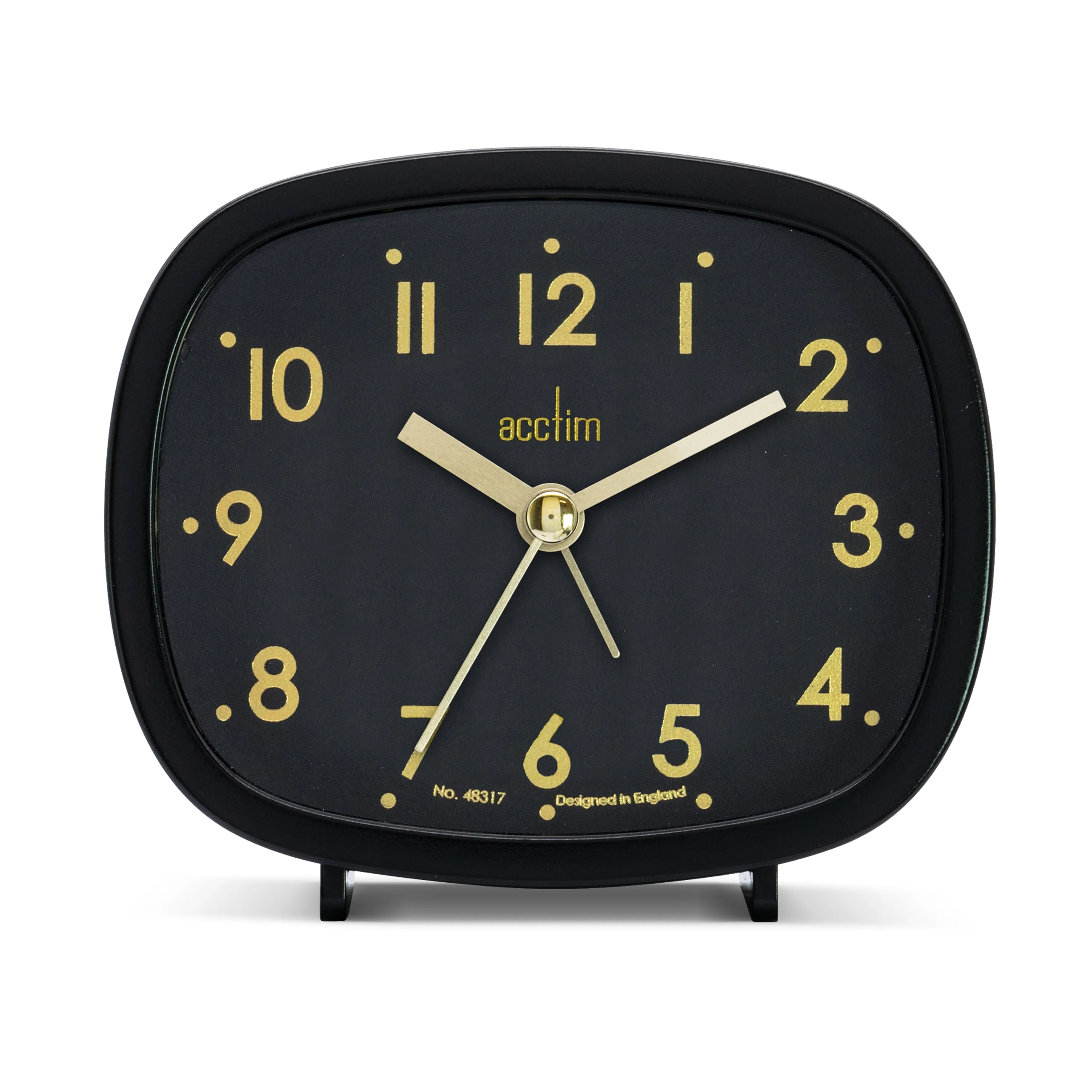 Acctim Hilda Analogue Alarm Clock Non Ticking Sweep Crescendo Alarm with Backlight