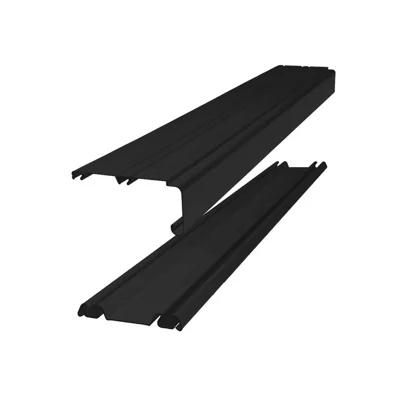 Spacepro Black Sliding Storage Door Track (L)3606mm