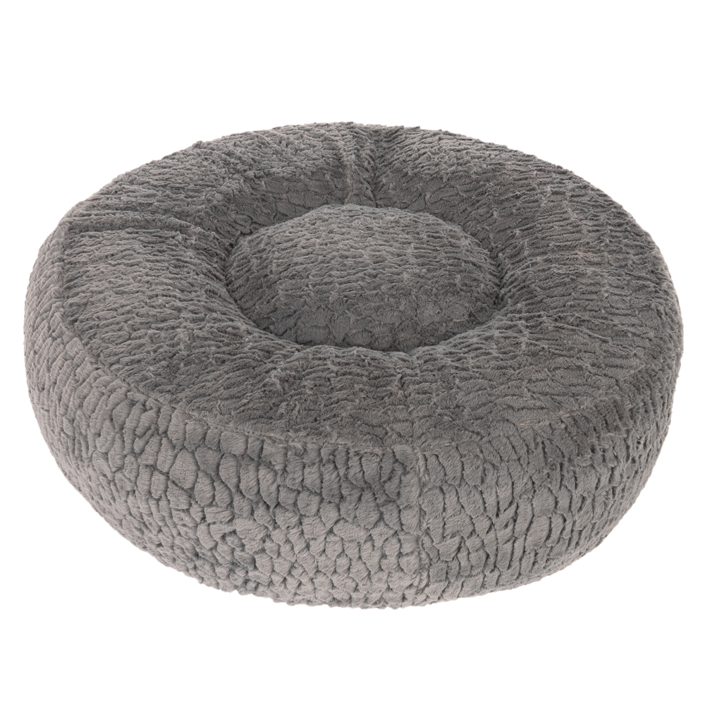 Zooplus Exclusive Fluffy Dog Bed - Replacement cover, diameter 90 cm, grey