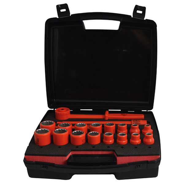 ITL ITL03095 Insulated Socket Set of 19 1/2in Drive