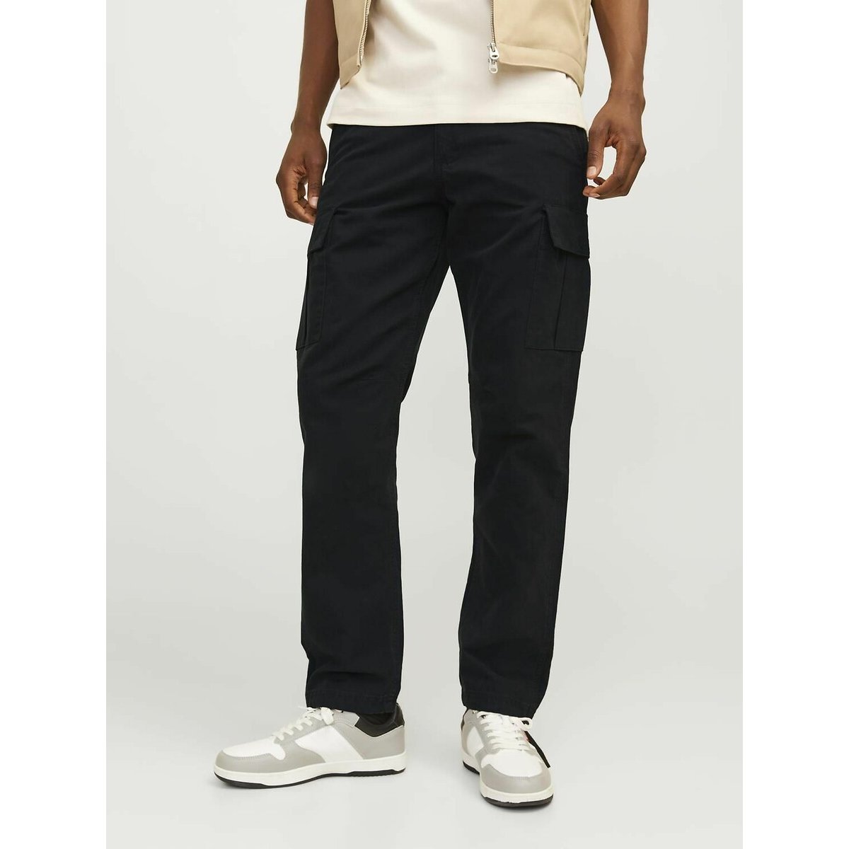 Jack & Jones Cotton Tapered Cargo Trousers