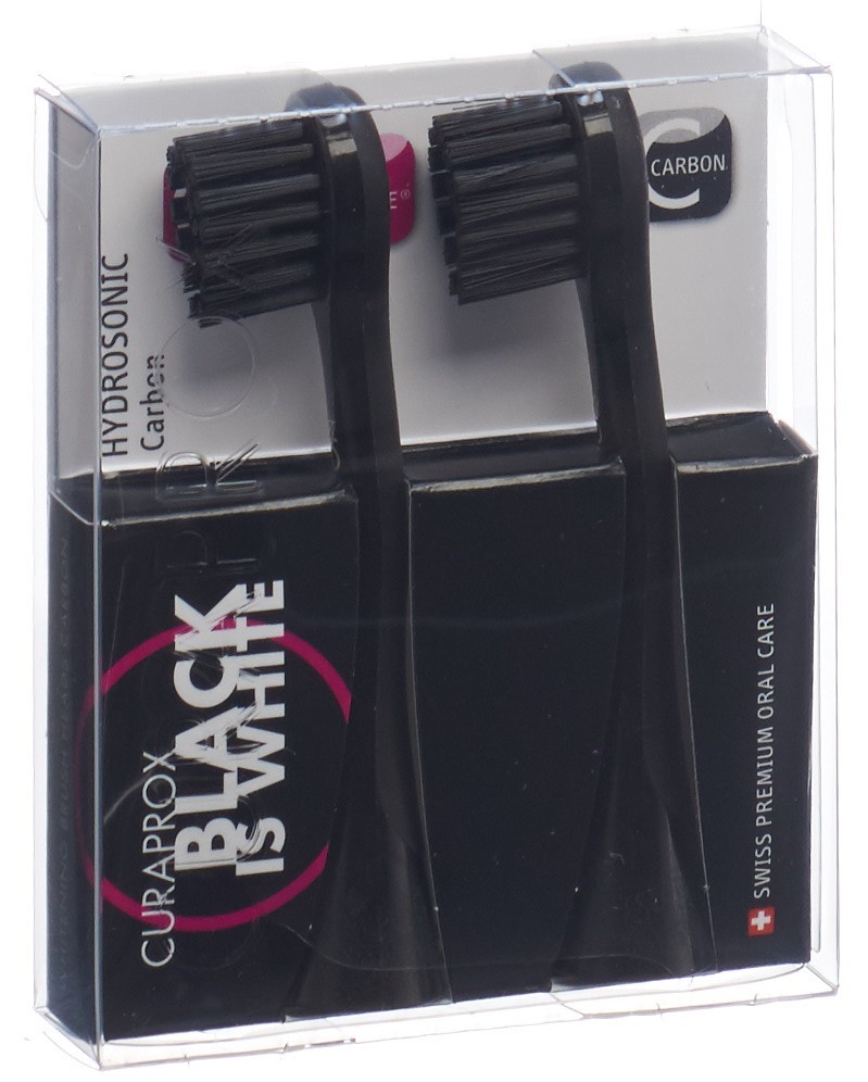 Curaprox Black is White Replacement Heads For Toothbrush 2 pc
