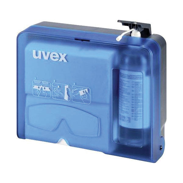 Uvex 99043 lens cleaning station wall mount for clear safety glasses