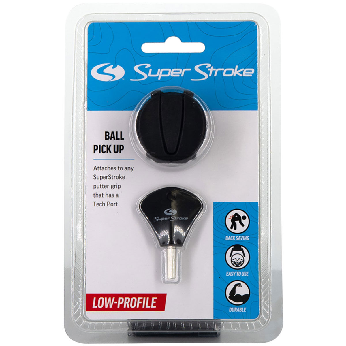 Superstroke Golf Ball Pick-Up, Mens, White/blue | American Golf