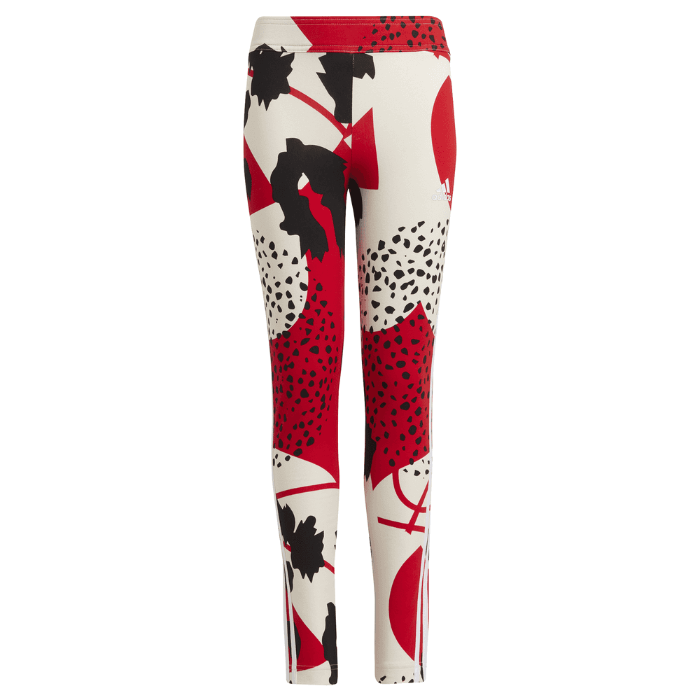 Adidas Girl's Future Icons Sport Cotton 3-Stripes Wild Shapes Allover-Print Tight|Multicoloured|13-14 years