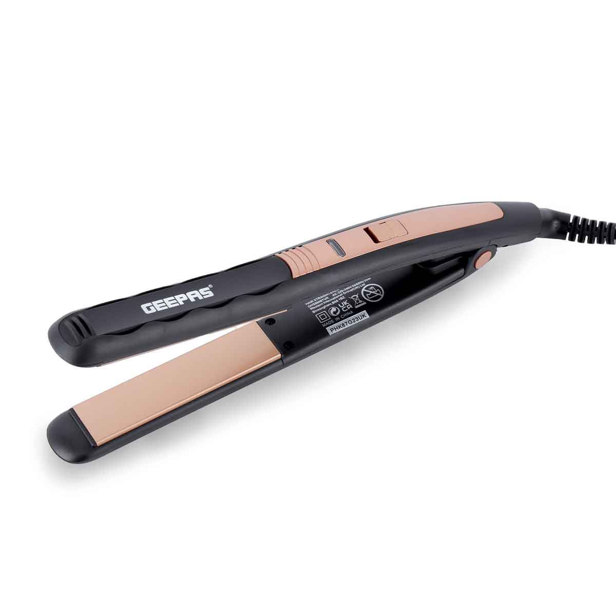 Geepas Ceramic Hair Straighteners 360&#176; Swivel Cord 35W