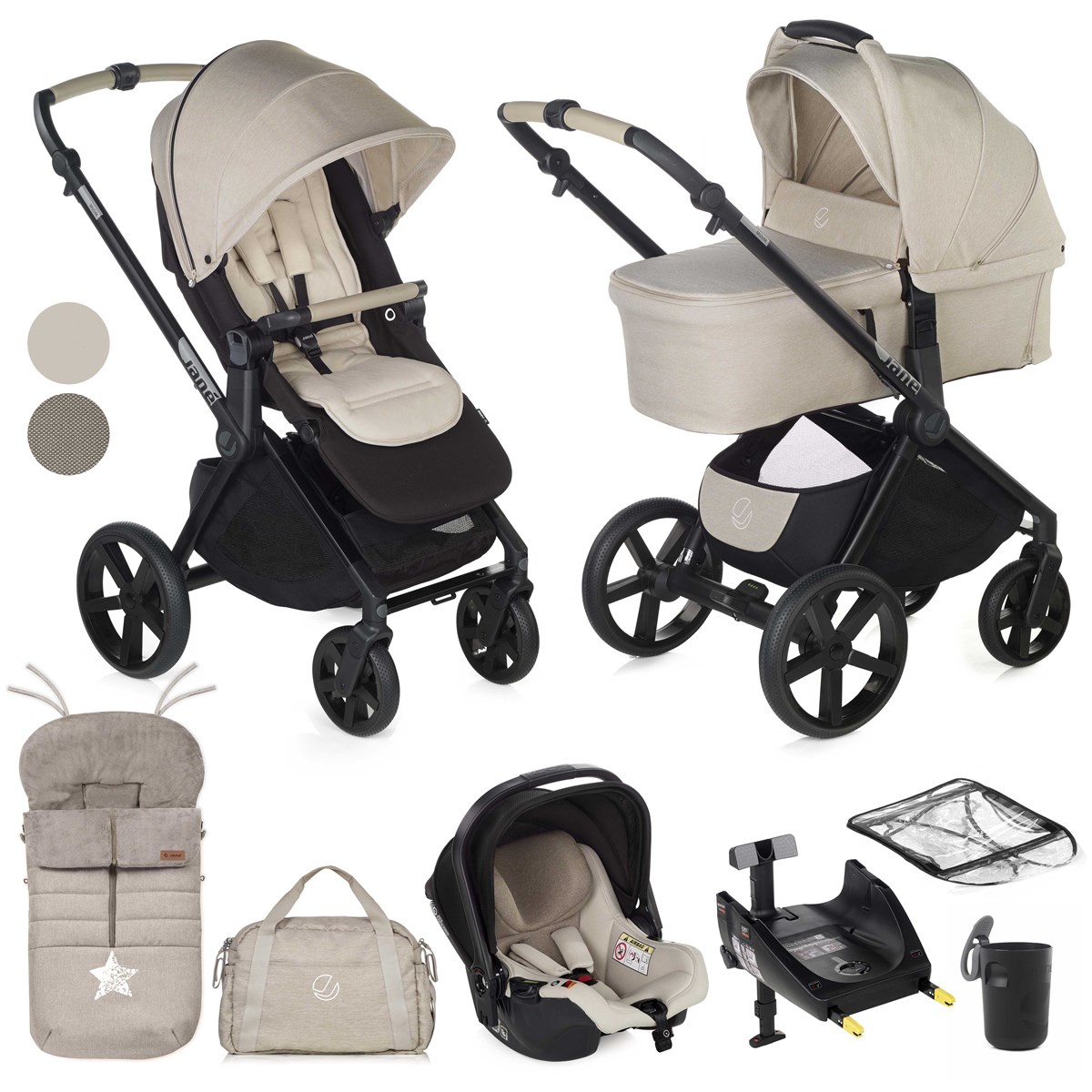  Muum-4 + Sweet + Koos iSize, 10 Piece Travel System Bundle