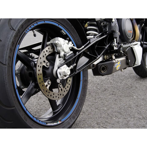 adesivo per cerchio Tri Colore, stile GP, bianco-rosso-verde