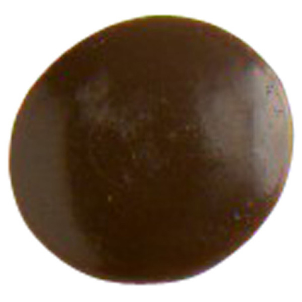 DIY Direct Push-Fit Screw Caps, Brown Plastic 10mm (100 Pack)