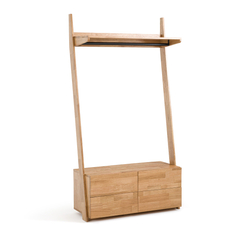 La Redoute Interieurs Domeno Solid Oak 4-Drawer Wardrobe Unit by La Redoute