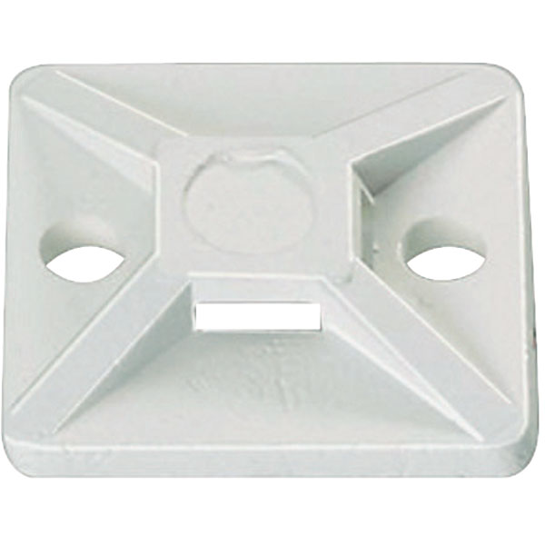 HELLERMANNTYTON Natural Cable Tie Mount 19 mm x 19mm, 4.1mm Max. Cable Tie Width