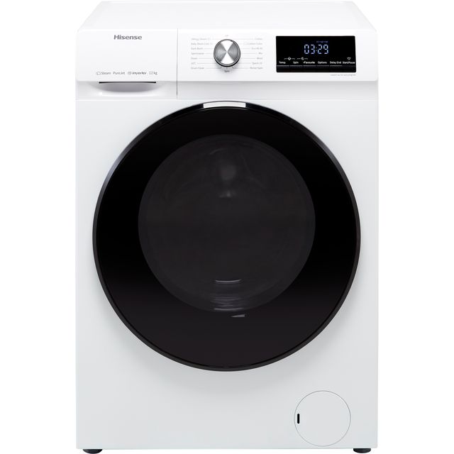 Hisense WFQA1214EVJM 12Kg Washing Machine with 1400 rpm - White - A Rated