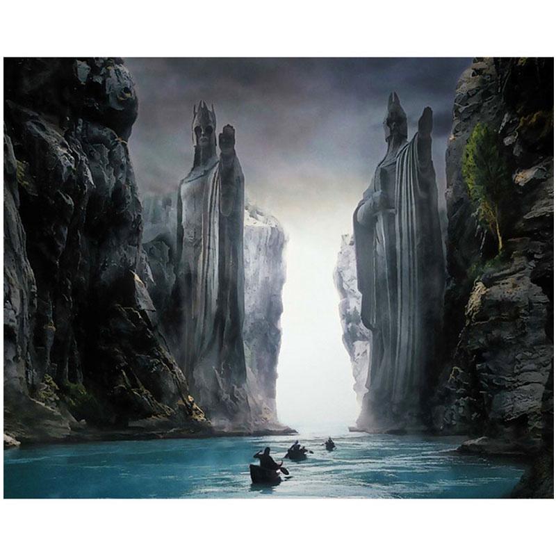 Fiyo Full Drill Diamond Painting Lord of The Rings Nature Diamond Embroidery 20X30CM