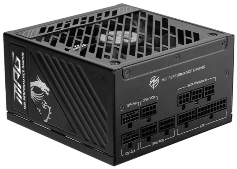 MSI Mpg A1250gs 1250w Atx Power Supply Unit