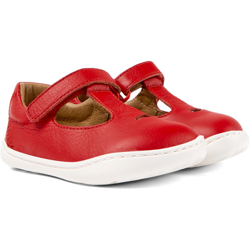 Camper Twins - Smart casual shoes for - Red, size 5.5, Smooth leather