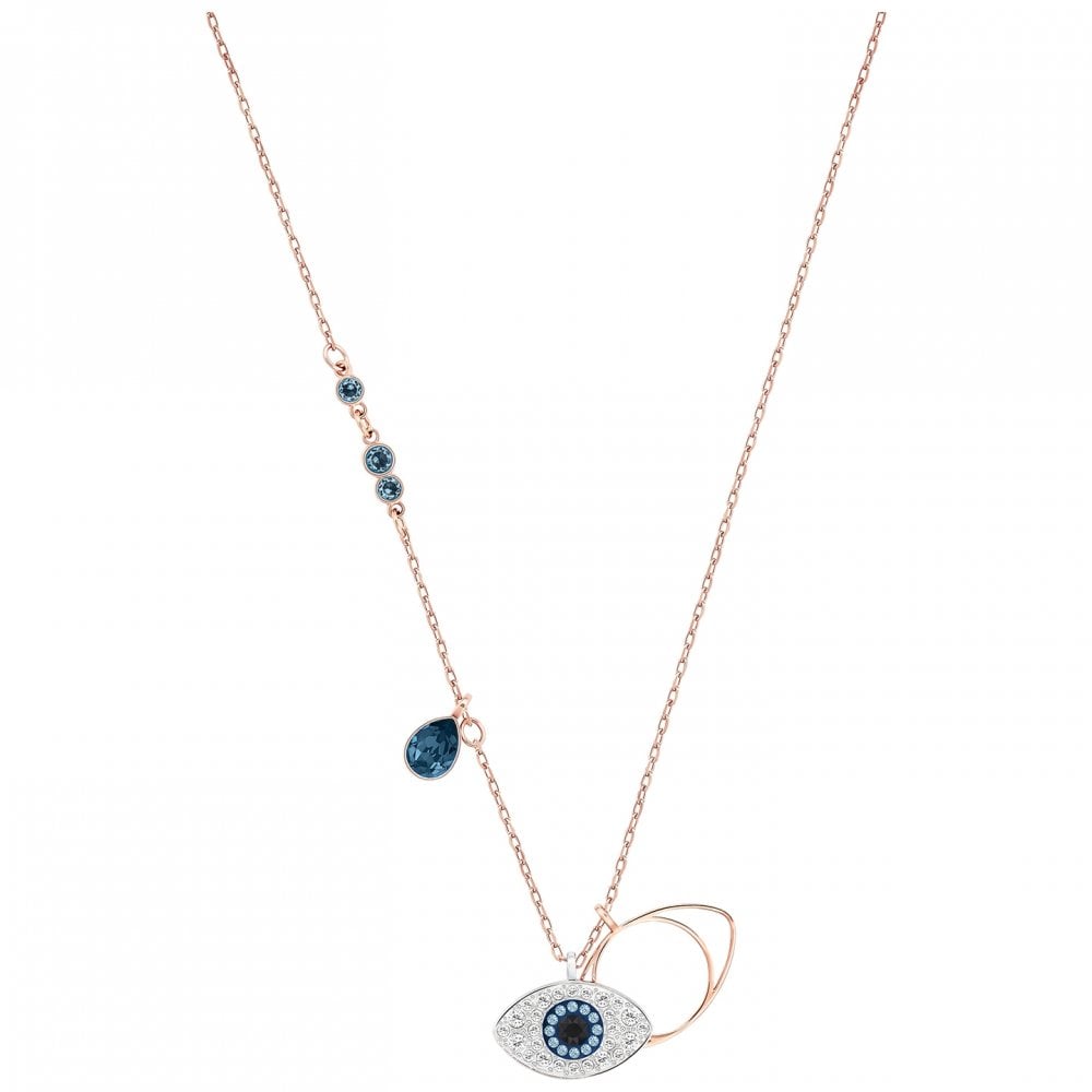 Swarovski Duo Evil Eye Pendant
